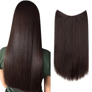 NWT That Hair Hair Extensions Chestnut Brown 18”